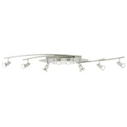 System Pleno Silber Kunststoff/Metall 126.5 cm 12.5 cm - LED - Lichtfarbe: Warmweiss - Material: Metall/Kunststoff - System- LED Energiesparlampe