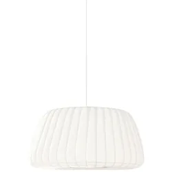 Tom Rossau Pendellampe Serene Weiss Papier 40 cm 22 cm - LED - Lichtfarbe: Extra warmweiss - Material: Frischfasern - Pendellampe- LED
