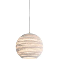 Graypants Pendellampe Moon Weiss Karton 26 cm 22 cm - Pendellampe