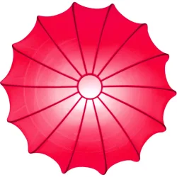 Axo Light Deckenlampe Muse Rot Stoff 40 cm 14 cm - Farbe: fuchsia - Deckenlampe