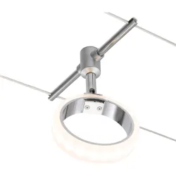System Oria Silber Kunststoff/Metall 18 cm 10 cm - LED - Lichtfarbe: Warmweiss - Material: Metall/Kunststoff - System- LED Energiesparlampe