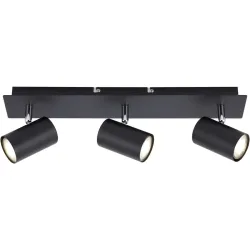 Spot Basiano Schwarz Metall 45 cm 12 cm - Spot