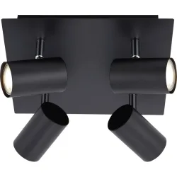 Spot Basiano Schwarz Metall 27 cm 12 cm - Spot