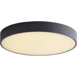 Deckenlampe Samona Grau Kunststoff 30 cm 5 cm - LED - Lichtfarbe: Extra warmweiss - Deckenlampe- LED Energiesparlampe