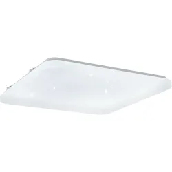 Eglo Deckenlampe Frania-S Transparent Stahl/Kunststoff 43 cm 7 cm - Farbe: glas - LED - Lichtfarbe: Warmweiss - Material: Kunststoff/Stahl -