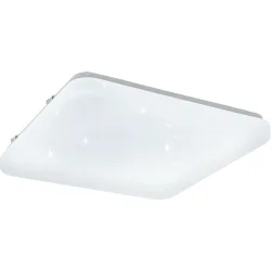 Eglo Deckenlampe Frania-S Transparent Stahl/Kunststoff 28 cm 7 cm - Farbe: glas - LED - Lichtfarbe: Warmweiss - Material: Kunststoff/Stahl -