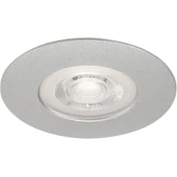 Einbaustrahler Marano Grau Kunststoff - Farbe: chrom matt - LED - Lichtfarbe: Warmweiss - Einbaustrahler- LED Energiesparlampe
