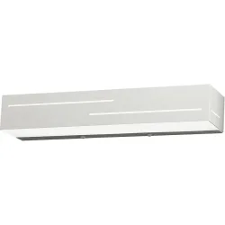 Wandlampe Berzano Weiss Metall 31 cm 5 cm - LED - Lichtfarbe: Warmweiss - Wandlampe- LED Energiesparlampe