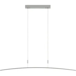Bopp Pendellampe Divine Silber Aluminium 120 cm 140 cm - LED - Lichtfarbe: Extra warmweiss - Helles Neutralweiss - Pendellampe- LED Energiesparlampe