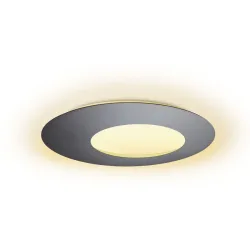 Escale Deckenlampe Blade Grau Aluminium 79 cm 4 cm - Farbe: anthrazit - LED - Lichtfarbe: Extra warmweiss - Deckenlampe- LED Energiesparlampe
