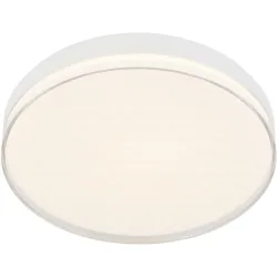 Deckenlampe Ria Weiss Kunststoff 48 cm 9 cm - LED - Lichtfarbe: Warmweiss - Material: Acryl - Deckenlampe- LED Energiesparlampe