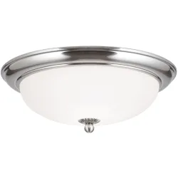 Briamond Deckenlampe Empire Grau Glas/Messing 35 cm 10 cm - Farbe: chrom - Material: Messing/Glas - Deckenlampe