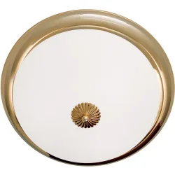 Briamond Deckenlampe Empire Gold Glas/Messing 47 cm 14 cm - Material: Messing/Glas - Deckenlampe