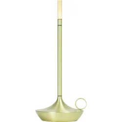 Graypants Tischlampe Wick Gold Aluminium 12 cm 26 cm - Farbe: messing - LED - Lichtfarbe: Warmweiss - Tischlampe- LED Energiesparlampe