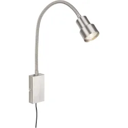 Wandlampe Pleno Silber Metall 6 cm 60 cm - LED - Lichtfarbe: Warmweiss - Wandlampe- LED Energiesparlampe