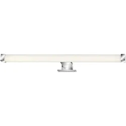 Badlampe Splash Silber/Weiss Kunststoff/Metall 53 cm 4 cm - LED - Lichtfarbe: Helles Neutralweiss - Badlampe- LED Energiesparlampe