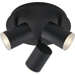 Badlampe Splash Schwarz Kunststoff/Metall 21 cm 11 cm - Badlampe