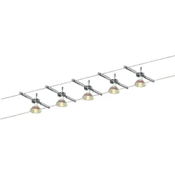 System Abal Silber/Grau Kunststoff/Metall 17.8 cm - Farbe: Silber/chrom - LED - Lichtfarbe: Warmweiss - Material: Metall/Kunststoff - System- LED