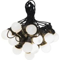 Star Trading Lichterkette Small Kunststoff 5 cm - Farbe: Weiss - LED - Lichtfarbe: Extra warmweiss - Lichterkette- LED Energiesparlampe