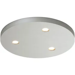 Bopp Deckenlampe Close Silber Aluminium 20 cm 1.5 cm - Farbe: Aluminium eloxiert - LED - Lichtfarbe: Extra warmweiss - Deckenlampe- LED