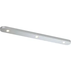 Bopp Deckenlampe Close Silber Aluminium 5 cm 1.5 cm - Farbe: Aluminium eloxiert - LED - Lichtfarbe: Extra warmweiss - Deckenlampe- LED