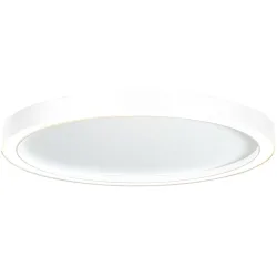 Bopp Deckenlampe Aura Weiss Aluminium 55 cm 4 cm - LED - Lichtfarbe: Extra warmweiss - Deckenlampe- LED Energiesparlampe