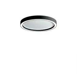 Bopp Deckenlampe Aura Schwarz/Weiss Aluminium 40 cm 4 cm - LED - Lichtfarbe: Extra warmweiss - Deckenlampe- LED Energiesparlampe