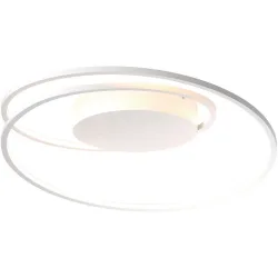 Bopp Deckenlampe At Weiss Aluminium 45 cm 13 cm - LED - Lichtfarbe: Extra warmweiss - Deckenlampe- LED Energiesparlampe
