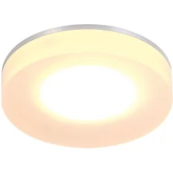Bopp Deckenlampe One Silber Aluminium 9 cm 2.5 cm - Farbe: Aluminium geschliffen - LED - Lichtfarbe: Extra warmweiss - Deckenlampe- LED