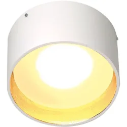 Bopp Dekorring One Gold/Weiss Aluminium 10 cm 6 cm - Farbe: weiss/gold - LED - Dekorring- LED Energiesparlampe