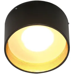 Bopp Dekorring One Gold/Schwarz Aluminium 10 cm 6 cm - Farbe: Schwarz/Gold - LED - Dekorring- LED Energiesparlampe