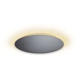 Escale Deckenlampe Blade Grau Aluminium 44 cm 3.5 cm - Farbe: anthrazit - LED - Lichtfarbe: Extra warmweiss - Deckenlampe- LED Energiesparlampe