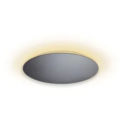 Escale Deckenlampe Blade Grau Aluminium 34 cm 3.5 cm - Farbe: anthrazit - LED - Lichtfarbe: Extra warmweiss - Deckenlampe- LED Energiesparlampe