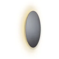 Escale Deckenlampe Blade Grau Aluminium 24 cm 3.5 cm - Farbe: anthrazit - LED - Lichtfarbe: Extra warmweiss - Deckenlampe- LED Energiesparlampe