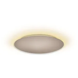 Escale Deckenlampe Blade Braun/Grau Aluminium 59 cm 3.5 cm - Farbe: taupe - LED - Lichtfarbe: Extra warmweiss - Deckenlampe- LED Energiesparlampe