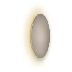 Escale Deckenlampe Blade Braun/Grau Aluminium 18 cm 3.5 cm - Farbe: taupe - LED - Lichtfarbe: Extra warmweiss - Deckenlampe- LED Energiesparlampe