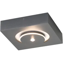 Escale Spot Spot it Grau Aluminium 20 cm 5 cm - Farbe: anthrazit - LED - Lichtfarbe: Extra warmweiss - Spot- LED Energiesparlampe