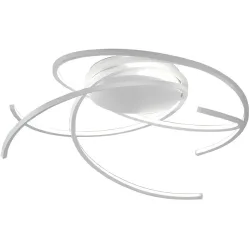 Escale Deckenlampe Space Weiss Aluminium 55 cm 16 cm - LED - Lichtfarbe: Extra warmweiss - Deckenlampe- LED Energiesparlampe