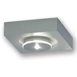 Escale Spot Spot it Silber Aluminium 20 cm 5 cm - Farbe: Aluminium geschliffen - LED - Lichtfarbe: Extra warmweiss - Spot- LED Energiesparlampe