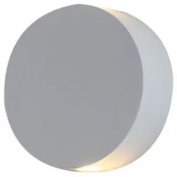 Escale Wandlampe Sun Weiss Aluminium 13 cm - LED - Lichtfarbe: Extra warmweiss - Wandlampe- LED Energiesparlampe