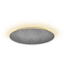 Escale Deckenlampe Blade Grau Aluminium 79 cm 3.5 cm - Farbe: betongrau - LED - Lichtfarbe: Extra warmweiss - Deckenlampe- LED Energiesparlampe