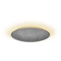 Escale Deckenlampe Blade Grau Aluminium 59 cm 3.5 cm - Farbe: betongrau - LED - Lichtfarbe: Extra warmweiss - Deckenlampe- LED Energiesparlampe