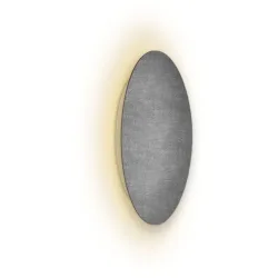 Escale Deckenlampe Blade Grau Aluminium 24 cm 3.5 cm - Farbe: betongrau - LED - Lichtfarbe: Extra warmweiss - Deckenlampe- LED Energiesparlampe