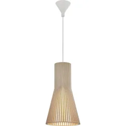 Secto Design Pendellampe Secto Small Braun Holz 25 cm 45 cm - Farbe: natur - LED - Lichtfarbe: Warmweiss - Material: Birkenholz - Pendellampe- LED