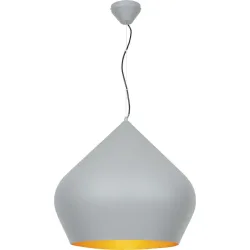Pendellampe Bemie Grau Metall 52 cm 150 cm - Pendellampe
