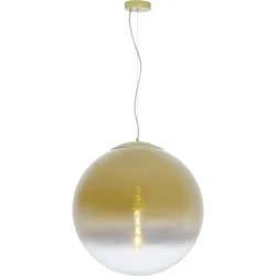 Pendellampe Ambie Gold/Weiss Glas/Metall 45 cm 120 cm - Material: Metall/Glas - Pendellampe