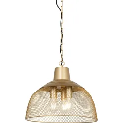 Pendellampe Lee Gold Metall 40 cm 117 cm - Pendellampe