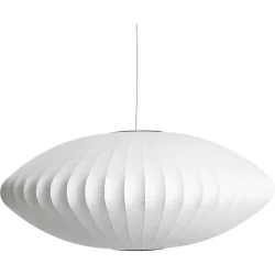 Designer-Pendellampe HAY Nelson Saucer E27 D 64 cm - Farbe: offwhite - Material: Polymer - Designer-Pendellampe