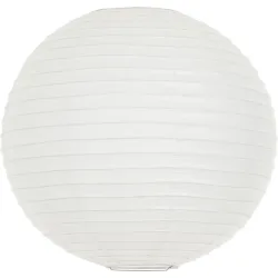 Pendellampe Rice Weiss Papier 40 cm 40 cm - Material: Reispapier - Pendellampe