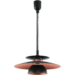 Eglo Pendellampe Brenda Schwarz Stahl 110 cm - Farbe: kupfer - LED - Material: Kunststoff/Metall - Pendellampe- LED Energiesparlampe